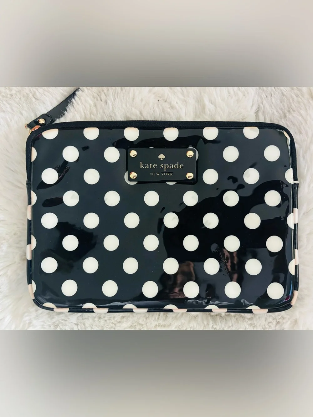 Kate Spade Black Polka Dot iPad Sleeve